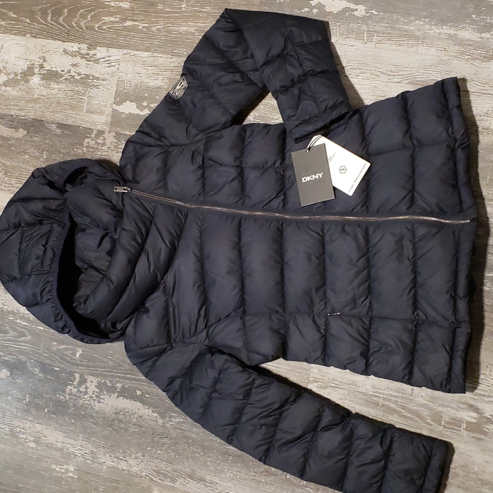 DKNY packable premium down blend coat